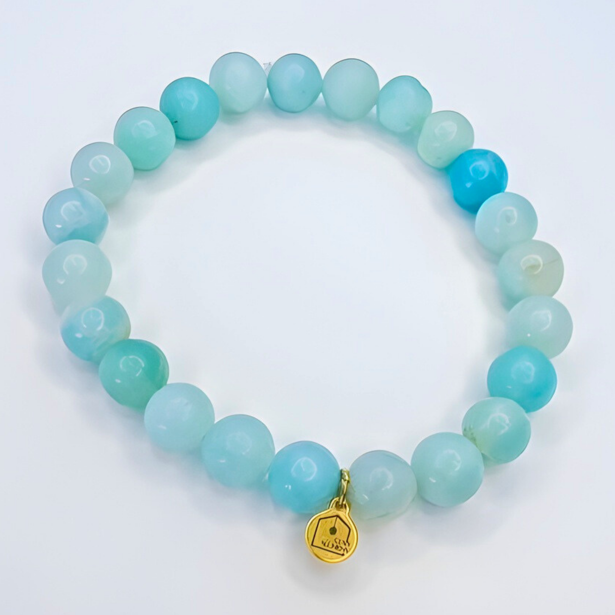 amazonite bracelet with charm