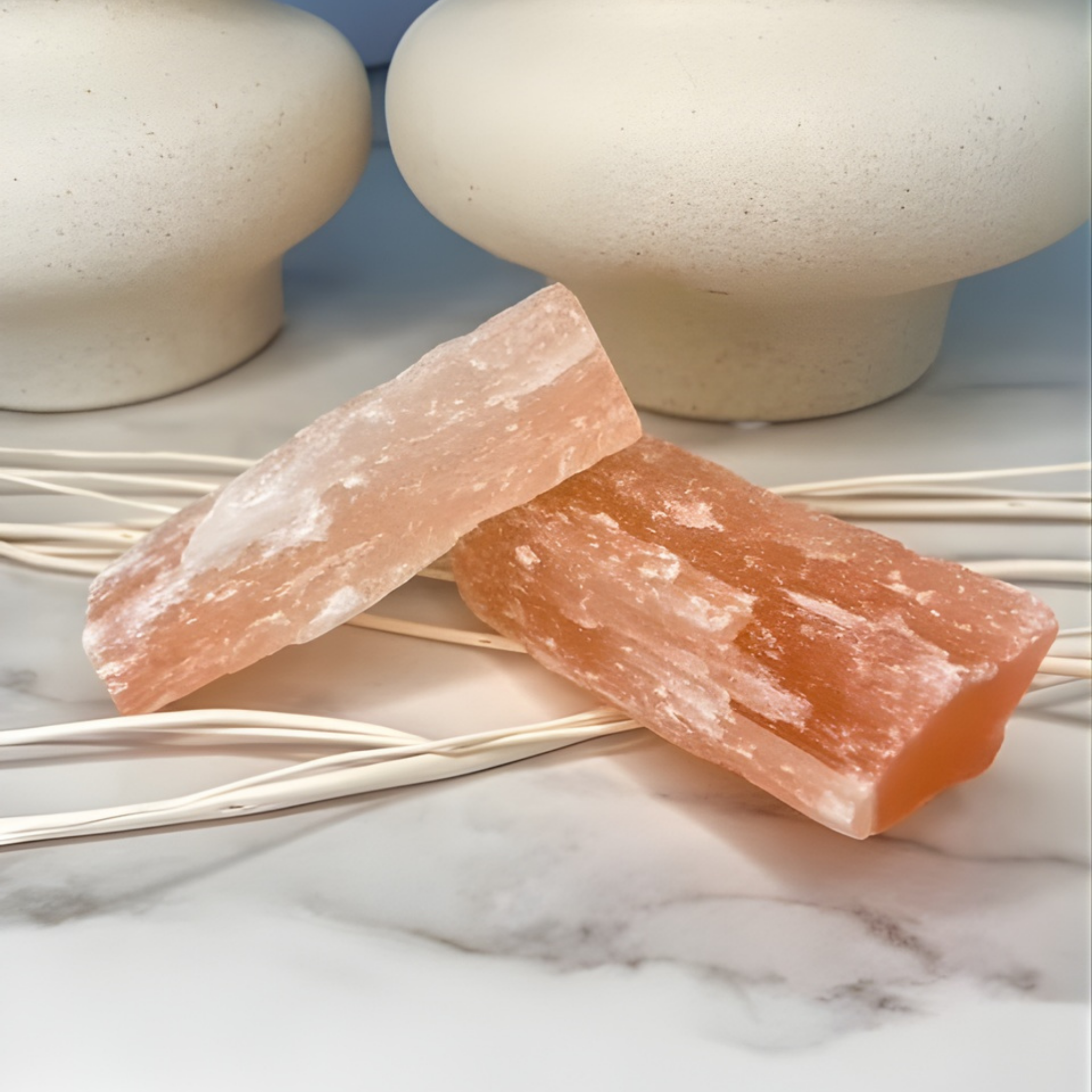 orange selenite crystal