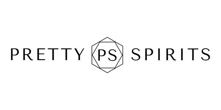 Logo of Pretty Spirits with a geometric design on a white background